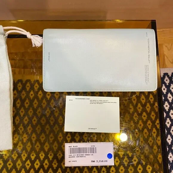 NWT AUTHENTIC Off-White Continental Wallet with Original Tags & Dustbag - Picture 7 of 9